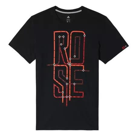 Adidas Camiseta D-Rose Redline (negro/rojo)