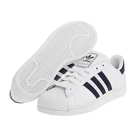 Adidas Superstar II  (blanco/marino)
