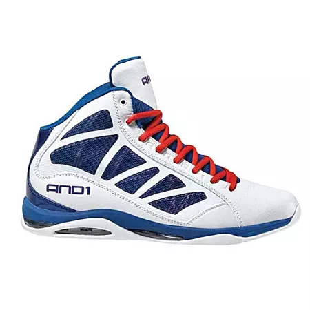 And1 Entourage Mid "Pistons" (blanco/rojo/royal)