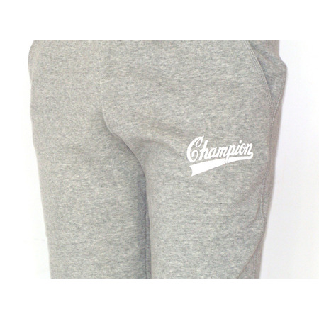 Champion Pantalón Athlentic Logo Cuff (gris/blanco)