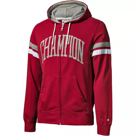 Champión Sudadera Athletic Easy Fit Logo FZ (rojo oscuro)