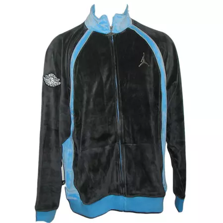 Jordan Chaqueta Legacy Velour (010/celeste/negro)