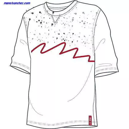Camiseta Jordan Shark Splatter  (100/blanca)