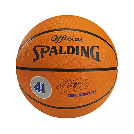 Balón Spalding Dirk Nowitzki (Talla 7/naranja)