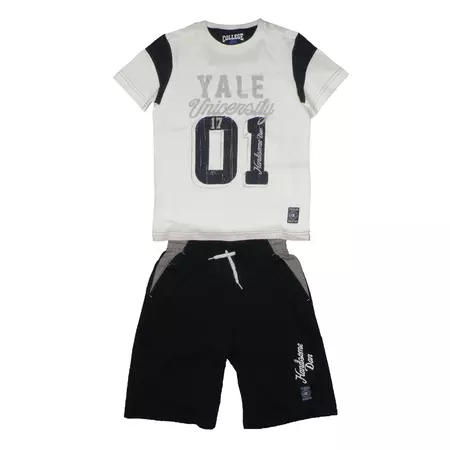 Champion Conjunto Niño University Of Yale (blanco/dark navy)