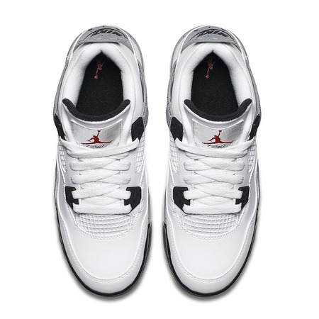 Jordan 4 Retro BP "White Cement" (104/white/red/black/silver)