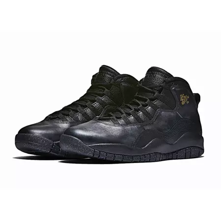 Jordan 10 Retro "NYC" (012/Tallas 17 - 27/black/gold)