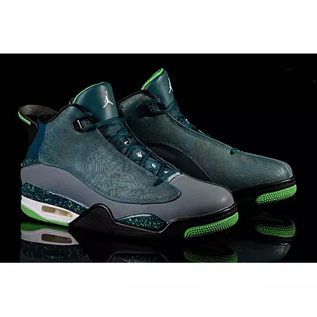 Air Jordan Dub Zero "Laser Teal" (330/teal/verde/gris)