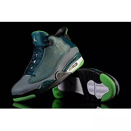 Air Jordan Dub Zero "Laser Teal" (330/teal/verde/gris)