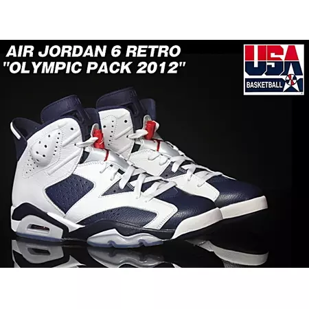 Air Jordan 6 Retro "Olympic" (130/blanco/navy/rojo)