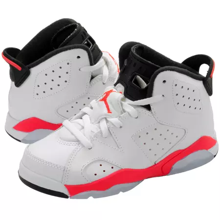 Jordan 6 Retro BP Niño (blanco/rojo/negro)