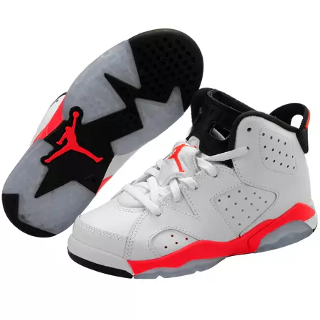 Jordan 6 Retro BP Niño (blanco/rojo/negro)