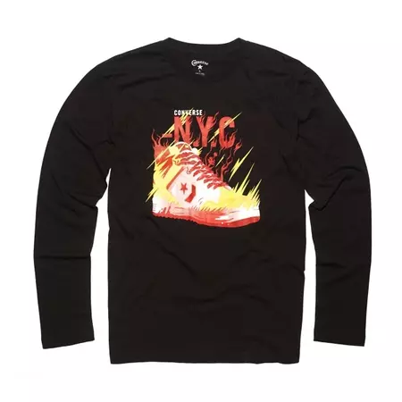 Converse Camiseta T-Mission M/L (negro)