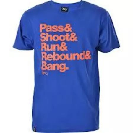 Camiseta K1X Pass and Shoot (azul royal/naranja)