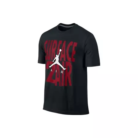 Jordan Camiseta Air From Surface 2 (010/negro/rojo)