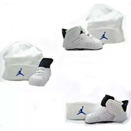 Jordan Retro 6 Gift Pack Bebé (107/blanco/azul)