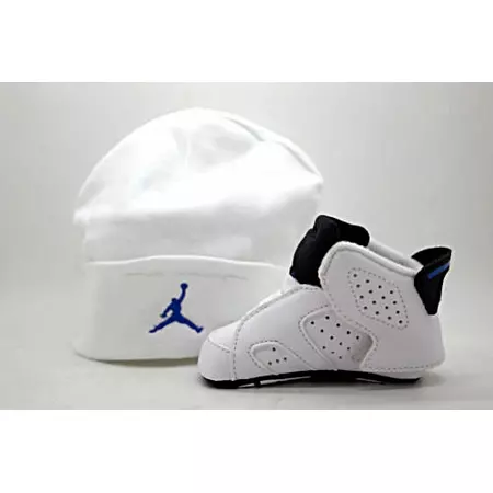 Jordan Retro 6 Gift Pack Bebé (107/blanco/azul)