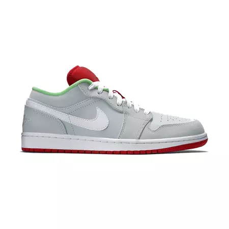 Air Jordan 1 Low "Wolf Grey" (021/gris/rojo/turquesa/blanco)
