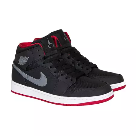 Air Jordan 1 Mid "Night" BG Niño (034/negro/rojo/gris/blanco)(36-40)