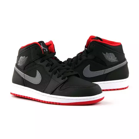 Air Jordan 1 Mid "Night" BG Niño (034/negro/rojo/gris/blanco)(36-40)