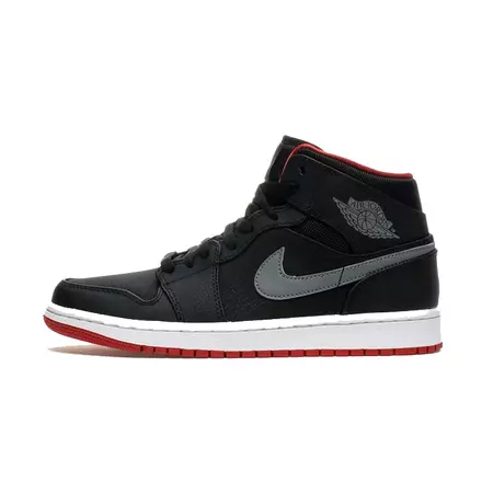 Air Jordan 1 Mid "Night" BG Niño (034/negro/rojo/gris/blanco)(36-40)