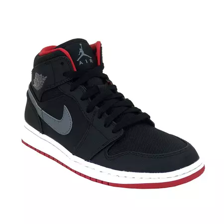 Air Jordan 1 Mid "Night" BG Niño (034/negro/rojo/gris/blanco)(36-40)