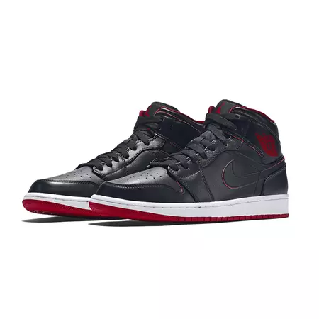 Air Jordan 1 Mid "Lance Mountain Bred" (028/black/white/red)