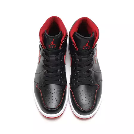 Air Jordan 1 Mid "Lance Mountain Bred" (028/black/white/red)