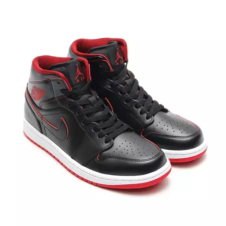 Air Jordan 1 Mid "Lance Mountain Bred" (028/black/white/red)