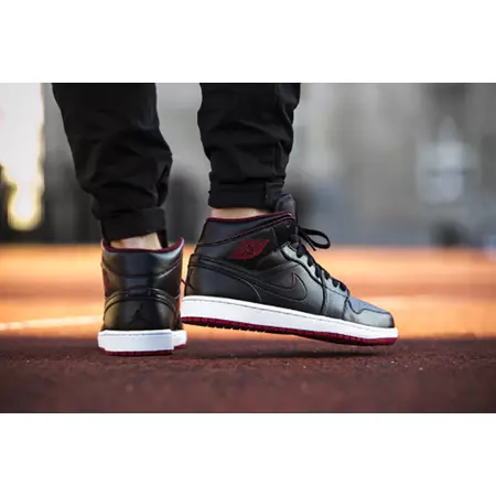 Air Jordan 1 Mid "Lance Mountain Bred" (028/black/white/red)