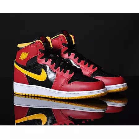Air Jordan 1 Retro High (GS) "Atlanta Hawks" (017/negro/rojo/am)