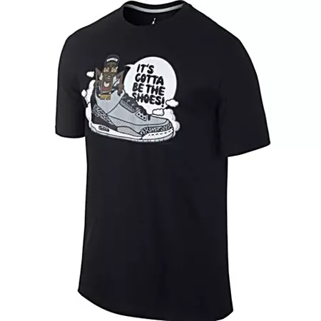 Air Jordan III Spike Vs Psych Tee (010/negro/blanco)