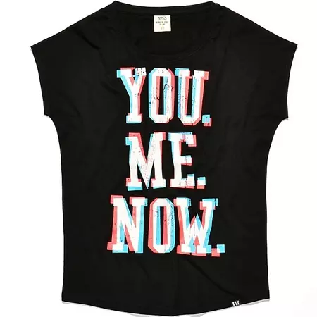 K1X Camiseta "You Me Now" Loose Tee (Negro)