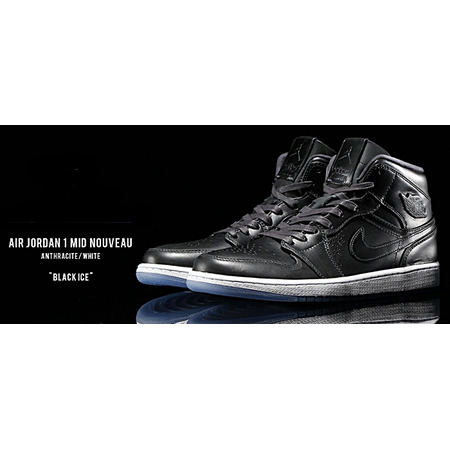 Air Jordan 1 Mid Nouveau "Black Ice" (003/antracita/blanco)