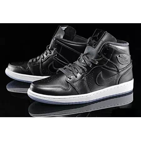 Air Jordan 1 Mid Nouveau "Black Ice" (003/antracita/blanco)