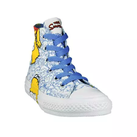 Converse Lonas Chuck Taylor High Simpson Niños (199/blanco/azul)