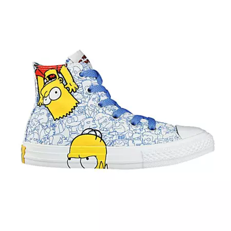 Converse Lonas Chuck Taylor High Simpson Niños (199/blanco/azul)