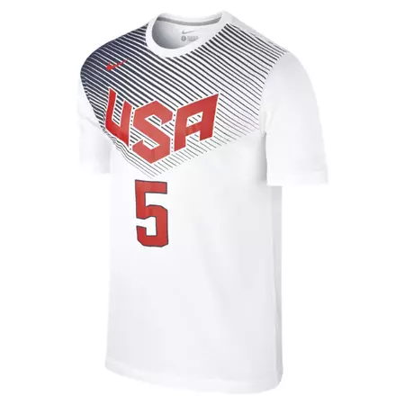 Camiseta Nike USA #5# Kevin Durant (100/blanco/rojo/navy)