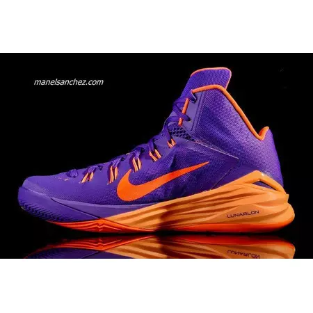 Nike Lunar Hyperdunk 2014 "Phoenix Suns" (588/hypergrape/naranja)