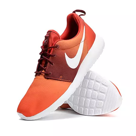 Nike Roshe One Print (816/team orange/blanco/burdeos)