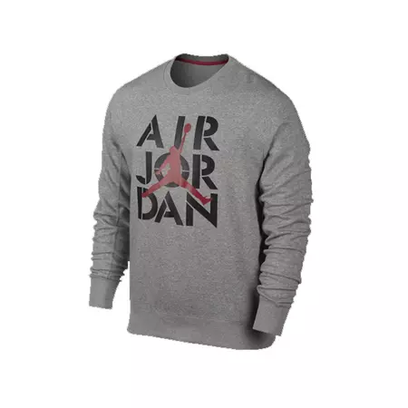 Jordan Sudadera Air Stencil (063/gris/rojo)