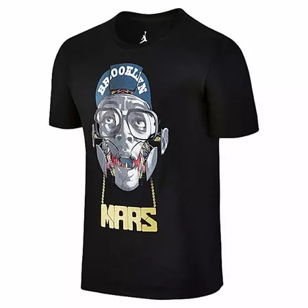 Jordan Camiseta "Half Spike Half Mars" (010/negro)