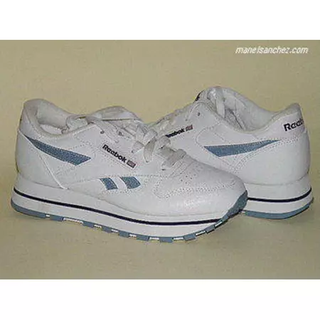 Reebok CL Lthr Dubble  (blanco/azul)