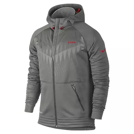 LeBron Sudadera Ultimate Hyper Elite (037/gris/carmesí)