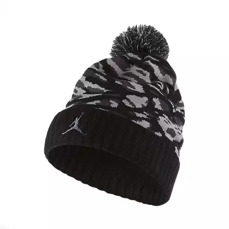 Jordan Pom Beanie Camo (010/negro/gris)