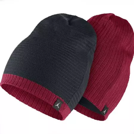 Jordan Reversible Beanie (011/negro/rojo)