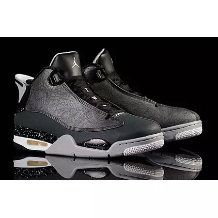 Air Jordan Dub Zero "Laser Night" (004/negro/charcoal/gris)