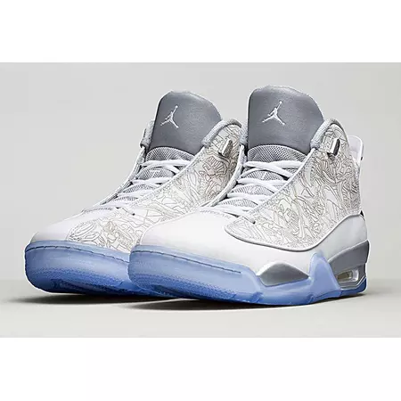 Air Jordan Dub Zero Laser "White" (100/blanco/gris metálic)