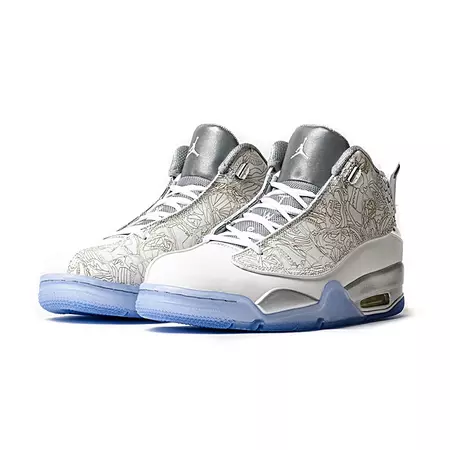 Air Jordan Dub Zero Laser "White" (100/blanco/gris metálic)