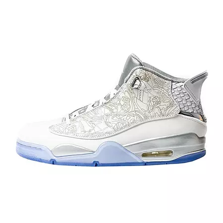 Air Jordan Dub Zero Laser "White" (100/blanco/gris metálic)